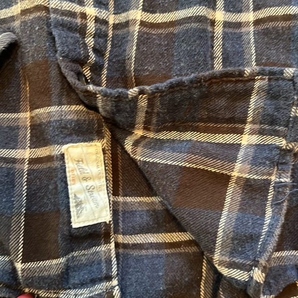 Field and Stream Plaid Flannel Button Down Shirt XL - Picture 4 of 8